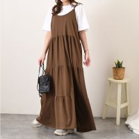 REAL STYLE/リアルスタイル REAL STYLE ワンピース レディース 春 夏 秋 きれいめ ロング マキシ キャミソール コットン 綿 カットソー ゆったり 大きいサイ/508030885