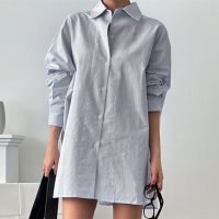 REAL STYLE/リアルスタイル REAL STYLE シャツ レディース 長袖 ストライプ柄 コットン 綿 春 夏 秋 冬 厚手 ブラウス トップス アウター 羽織 大きいサイ/508030888