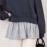 REAL STYLE/リアルスタイル REAL STYLE キャミソール ロング インナー トップス 付け裾 つけ裾 肌着 フリル 白 黒 重ね着 レイヤード カップなし つけすそ /508030894