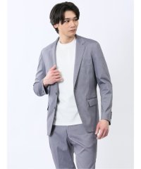 m.f.editorial/エムエフエディトリアル m.f.editorial ストレッチ スリムフィット 2ボタンジャケット ライトデニム調(セットアップ可能)/508031064