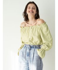 Te chichi TERRASSE/チェックスクエアネック2WAYブラウス《2025spring catalog item》/508031111