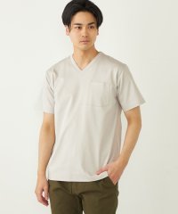 SHIPS Colors  MEN/《一部追加予約》SHIPS Colors:〈接触冷感〉シルケット コットン Vネック TEE◆/508031134