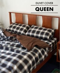 ACME Furniture/《予約》OMBRE CHECK DUVET COVER Q　掛け布団カバー クィーン/508031140