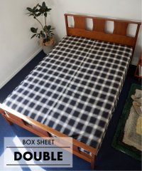 ACME Furniture/OMBRE CHECK BOX SHEET D　ボックスシーツ ダブル/508031143