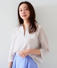 UNTITLED/アンタイトル UNTITLED メッシュ衿付きニット/508031209