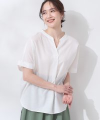 SHOO・LA・RUE/【洗える/S－LL/UV/吸水速乾】洗濯後しわになりにくいリネンブレンドドルマンシャツ/508031214
