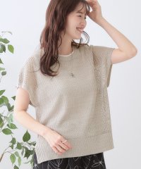 SHOO・LA・RUE/【S－LL/2点セット】大人ナチュラルな メッシュ編みニット+タンクトップ/508031236