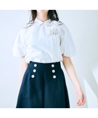 Audie a Muses/フラワーモチーフリボンブラウス/508031262
