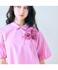 Audie a Muses/フラワーモチーフリボンブラウス/508031262