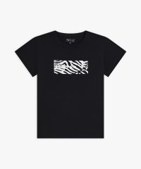 agnes b. FEMME/ロゴ ゼブラプリント コットン 半袖 Tシャツ "Brando"/508031287