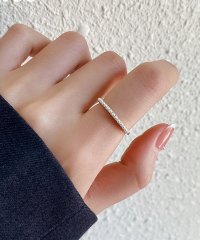 Leja/レジャ Leja ゴールドパールストーンオープンリング結婚式 成人式 20代 30代40代/508031816