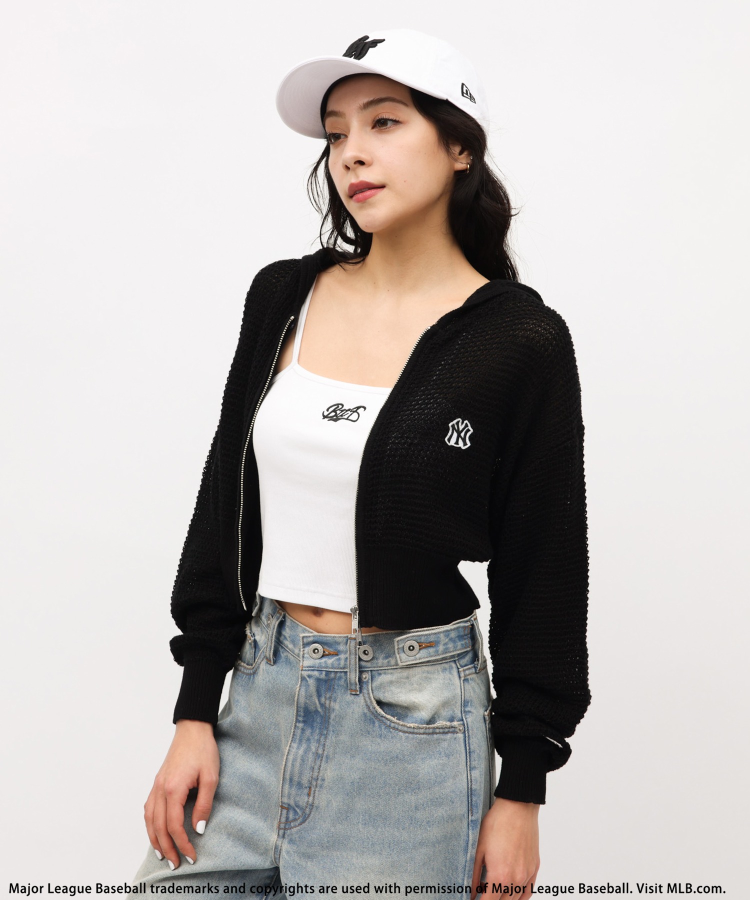 バック トゥー ザ フィールド （ビーティーティーエフ） BACK TO THE FIELD (BTTF) 【MLB】刺繍ワッペンメッシュニットZIP バック トゥー ザ フィールド （ビーティーティーエフ） BACK TO