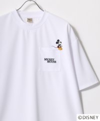 DISNEY/ディズニー Disney オーバーサイズ ミッキーワンポイント刺繍 ポケット付 半袖Tシャツ レディース メンズ/508031855