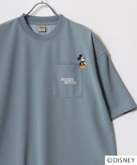 DISNEY/ディズニー Disney オーバーサイズ ミッキーワンポイント刺繍 ポケット付 半袖Tシャツ レディース メンズ/508031855