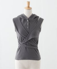 PULP/【Geek Office / ギークオフィス】 エルイーイーワイ STRAP HOODED SLEEVELESS TOP/508032047