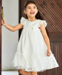 BeBe/【パニエ付】【日本製】ラッセルレースギャザードレス(100~140cm)/507983828