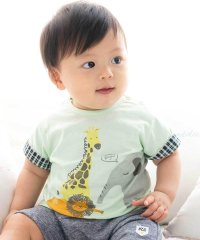 fillot de bebe reduction/天竺アニマルプリントTシャツ(70~90cm)/508012976