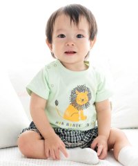 fillot de bebe reduction/天竺ライオンプリントカバーオール(70~80cm)/508012978