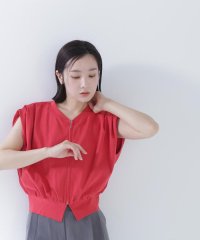 NATURAL BEAUTY BASIC/タックショルダージップベスト/508013123