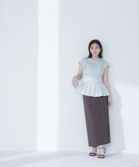 NATURAL BEAUTY BASIC/ナローリボンストレートスカート/508029603