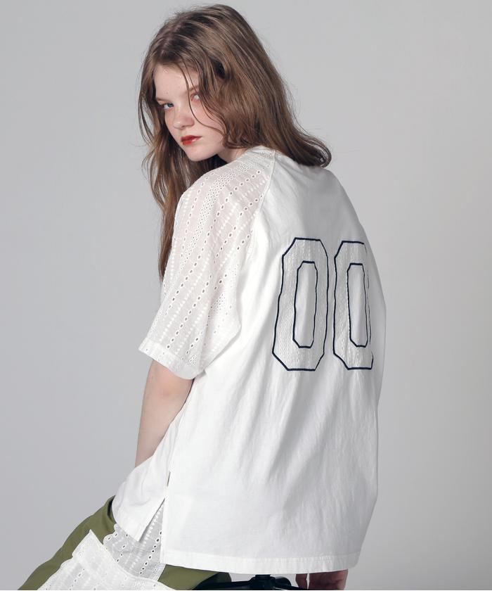 WEB LIMITED Belle LINE》LACE NUMBERING T－SHIRT/レース