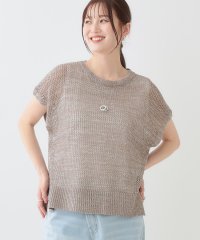 SHOO・LA・RUE/【S－LL/2点セット】大人ナチュラルな メッシュ編みニット+タンクトップ/508031236