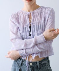  ＣＯＤＥ　Ａ/petit flower ribbon blouse/508032192