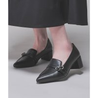 Honeys/ハニーズ Honeys ベルト付ローファー ローファー パンプス 靴 シューズ ベルト付き 太ヒール 合皮 フェイクレザー 滑り止め付き 無地 通勤 レディース/508033069