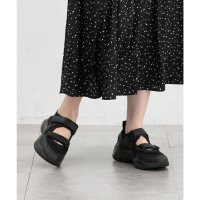 Honeys/ハニーズ Honeys スニーカーサンダル サンダル 靴 シューズ スニーカー メッシュ素材 合皮 フェイクレザー 厚底 ベーシックカラー カジュアル 配色 レ/508033070
