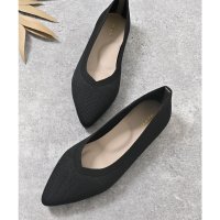 Honeys/ハニーズ Honeys ニットフラットパンプス パンプス フラットパンプス 靴 シューズ やわラク オフィス きれいめ フラットヒール 屈曲 レディース/508033073