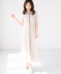 MISCH MASCH/ミッシュマッシュ MISCH MASCH 2025SS クルーネック配色ニットワンピース/MM527409/508033159