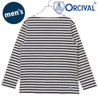 ORCIVAL/オーシバル ORCIVAL BOAT NECK L/S P.O. WHITE/BLACK [#B211 SS25]/508033215