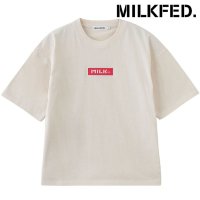 MILK FED/ミルクフェド MILKFED. EMBROIDERY BAR WIDE S/S TEE OFF－WHITE [103251011009 SS25]/508033299