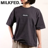 MILK FED/ミルクフェド MILKFED. EMBROIDERY BAR WIDE S/S TEE OFF－WHITE [103251011009 SS25]/508033299