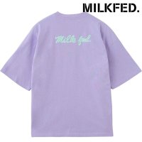 MILK FED/ミルクフェド MILKFED. ICING LOGO EMBROIDERY WIDE S/S TEE WHITE [103251011010 SS25]/508033300