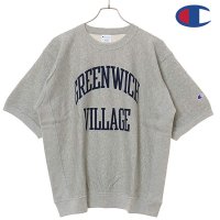 CHAMPION/チャンピオン Champion REVERSE WEAVE SHORT SLEEVE NECK SWEATSHIRT ミッドナイトブラック [C3－B002 S/508033360