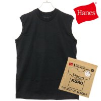 Hanes/ヘインズ Hanes 1P T－SHIRTS KURO スリーブレスTシャツ BLACK [HM3－B202 SS25]/508033400