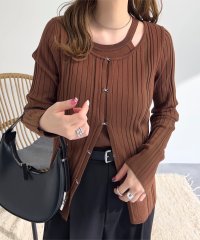 KOBE LETTUCE/コウベレタス KOBE LETTUCE アメスリニット×ホックカーディガンアンサンブル [N1164]/508033438