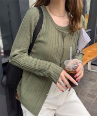 KOBE LETTUCE/コウベレタス KOBE LETTUCE アメスリニット×ホックカーディガンアンサンブル [N1164]/508033438