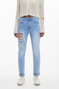 Desigual/デシグアル Desigual パッチ付きデニムパンツ/508033450