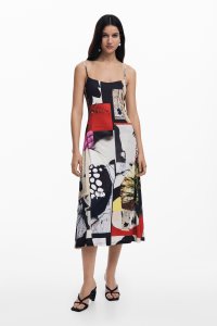 Desigual/デシグアル Desigual ラクロワ柄のミディドレス/508033473