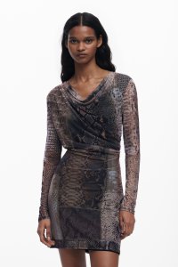 Desigual/デシグアル Desigual VESTSERPIENTE ワンピースロングスリーブ/508033474