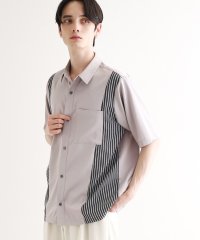 tk.TAKEO KIKUCHI/ストライプスイッチシャツ/508034040