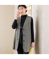 MISSEL/カラミ Vネックロングベスト/508034056