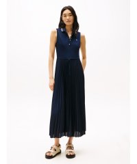 TOMMY HILFIGER/トミー ヒルフィガー TOMMY HILFIGER スポーティプリーツノースリーブポロワンピース/508034103