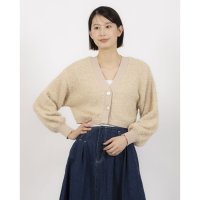 archives/アルシーヴ archives ラメカールヤーンクロップドニットカーディガン/508034123