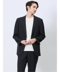 m.f.editorial/エムエフエディトリアル m.f.editorial 軽量メッシュ レギュラーフィット 2ボタンジャケット チェック紺(セットアップ可能)/508034410