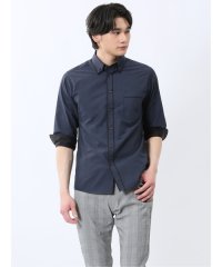 m.f.editorial/ダイヤ柄ドビー 二枚衿ボタンダウン 7分袖シャツ/508034415