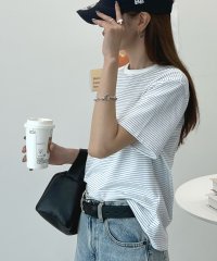 futier land/フューティアランド Futier Land 細ボーダーやわらかタッチTシャツ/508034977