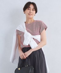 green label relaxing/グロッシー フレンチスリーブ Tシャツ/508035034